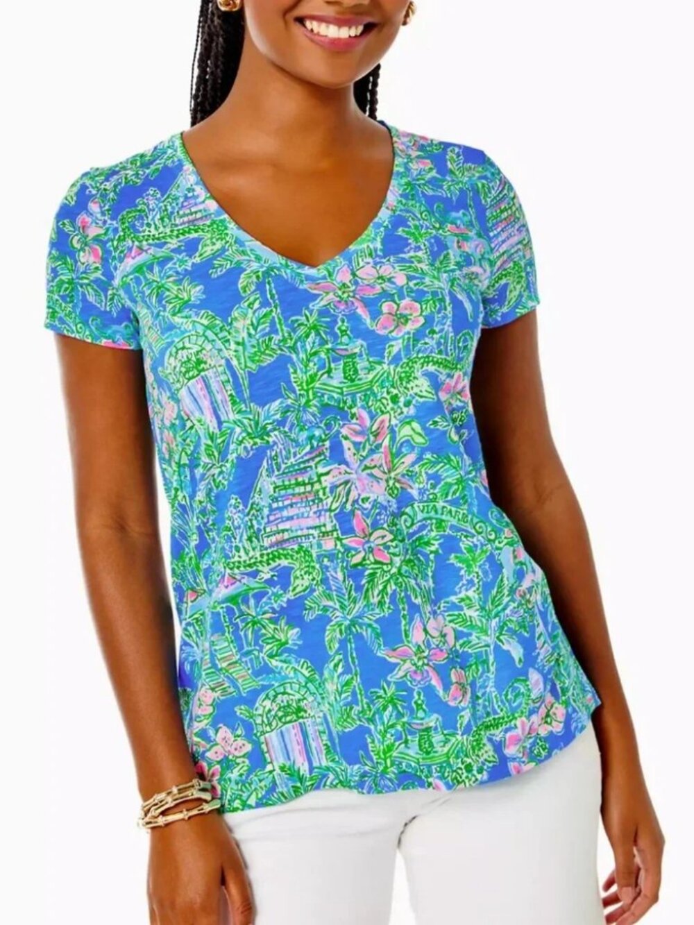 Lilly Pulitzer Etta V-Neck Top